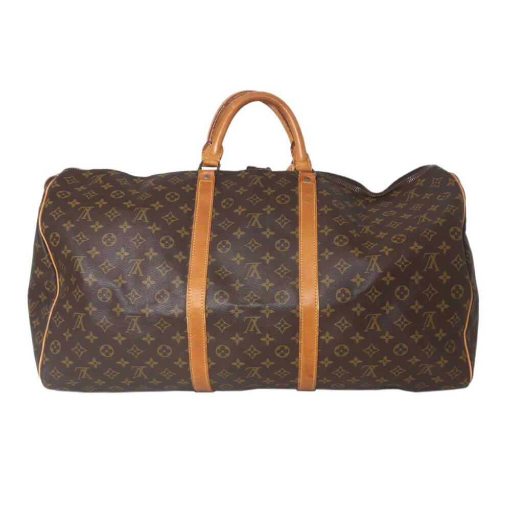 LOUIS VUITTON Brown Monogram Keepall 60 Boston Bag - Picture 3 of 10